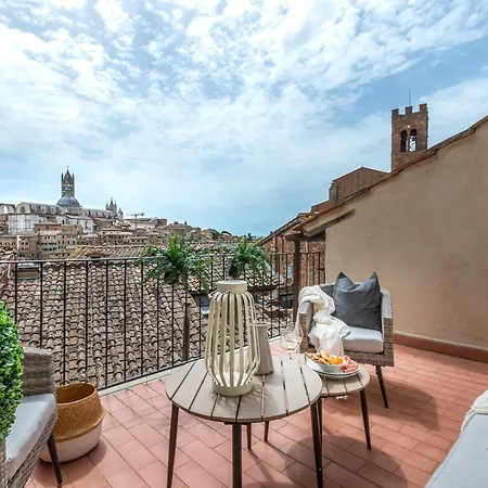 Paradiso - Con Terrazza Vista Duomo Apartamento Siena